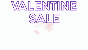 Digital background features VALENTINE SALE text and abstract, moving hearts. - Powered by Shutterstock - Get 15% off with code: PIKWIZARD15