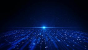 Futuristic abstract background digital blue light effects, ideal for modern technology cyber designs. Cyberspace Background luminous Ring Powerful Light Burst, Abstract Technology Sci-fi Background, - Powered by Shutterstock - Get 15% off with code: PIKWIZARD15