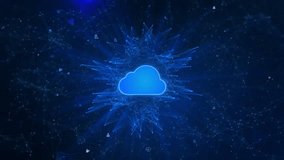 Cybersecurity digital data and data analysis background, Cityscape of cloud computing using artificial intelligence. Futuristic technology internet big data 5g connection. clean presentation broadcast - Powered by Shutterstock - Get 15% off with code: PIKWIZARD15