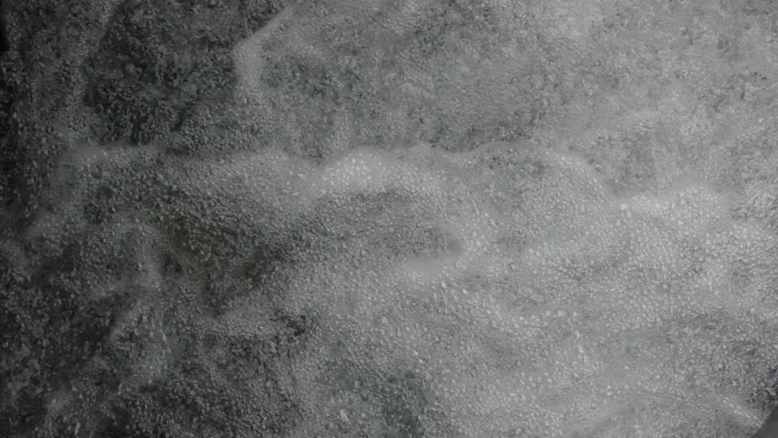 Close-up view of rapid river ripples, showcasing strong flowing water in motion.