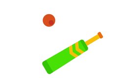 A dynamic looping animation of a cricket bat juggling with a cricket ball, illustrating motion, skill, and sports action. Perfect for cricket training, sports tutorials, entertainment, digital graphic - Powered by Shutterstock - Get 15% off with code: PIKWIZARD15