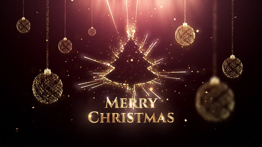 Merry Christmas animation in gold color. Beautiful Animated lettering Handwritten for celebrating Christmas and new year party. High Quality Video. - Powered by Shutterstock - Get 15% off with code: PIKWIZARD15
