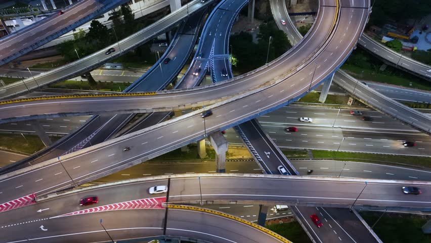 Spaghetti junction in Petaling Jaya near Kuala Lumpur, Malaysia