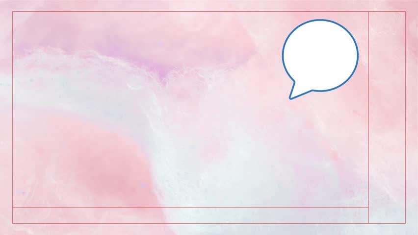 Cotton Candy Texture Background with Blue Speech Bubble Icon for Communication  - Powered by Shutterstock - Get 15% off with code: PIKWIZARD15