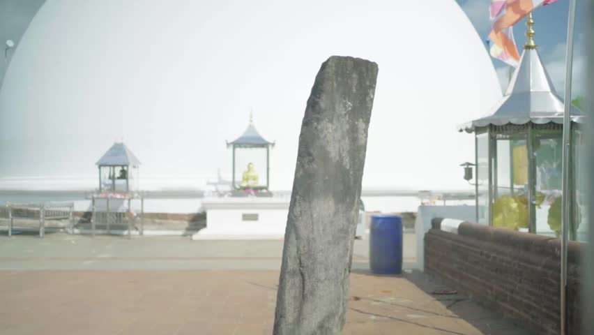Kataragama Kiriwehera sacred Sri Lankan Buddhist temple stupa, pilgrimage site.