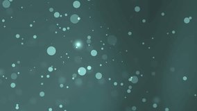 Blurred abstract teal background with bokehlike light spots particles, suitable for design projects needing a soft, dreamy backdrop effect. - Powered by Shutterstock - Get 15% off with code: PIKWIZARD15