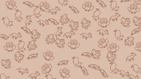 A seamless pattern featuring delicate floral and bird illustrations, perfect for backgrounds, textiles, and creative projects. - Powered by Shutterstock - Get 15% off with code: PIKWIZARD15