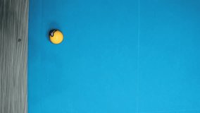 A cinematic close-up footage showing billiard balls rolling smoothly on a green pool table. The scene captures the precision and focus of the game, featuring the cue ball. - Powered by Shutterstock - Get 15% off with code: PIKWIZARD15