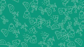 A fun and engaging seamless pattern featuring school supplies, perfect for back-to-school projects and educational materials. Ideal for backgrounds and designs. - Powered by Shutterstock - Get 15% off with code: PIKWIZARD15