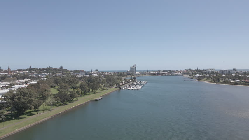 Aerial View of Central Bunbury, Western Australia