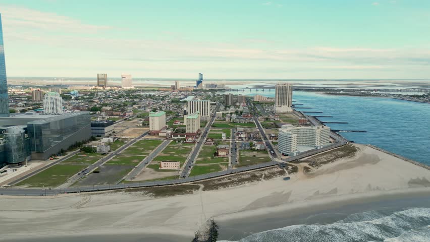 Aerial view of Atlantic City, New Jersey - taken 7 May 2025