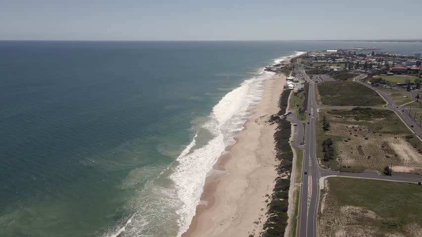 Aerial View of the South Bunbury Coastline, Western Australia