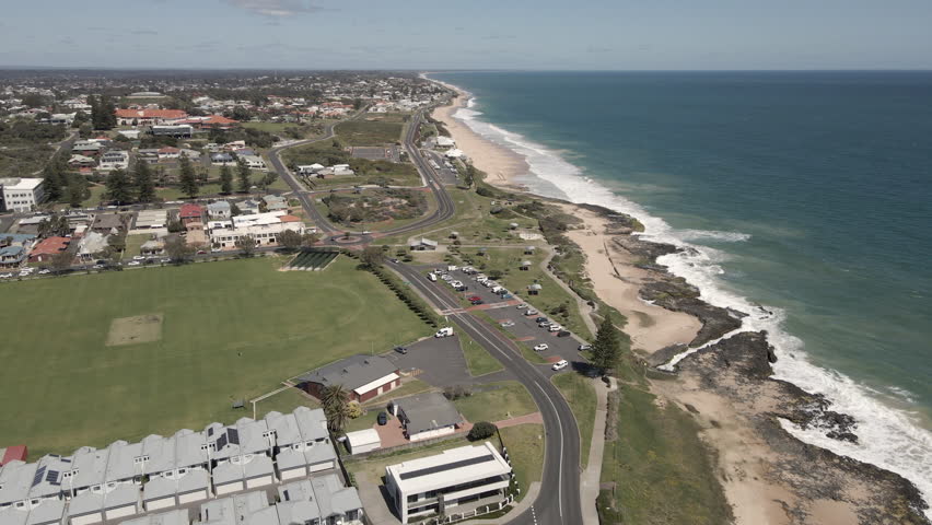 Aerial View of South Bunbury Coastline, Western Australia