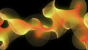 Abstract flowing lines in orange and yellow hues against a black backdrop background wave - Powered by Shutterstock - Get 15% off with code: PIKWIZARD15