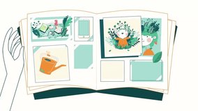 2D Animation: Storybook Pages, Cartoon Kid Adventure, Green Theme, Family, Child Story, Book Reading, Whimsical - Powered by Shutterstock - Get 15% off with code: PIKWIZARD15