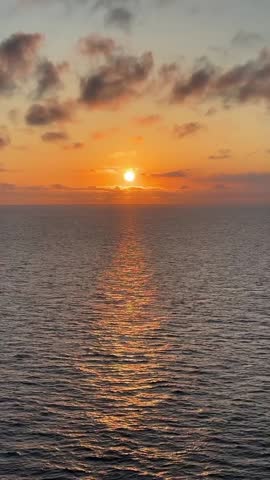 sunset on a calm ocean