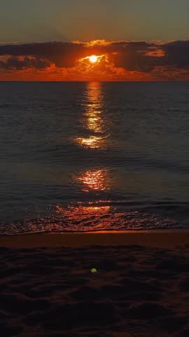 Sunset on a quiet beach