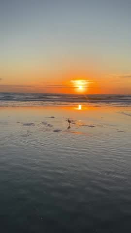 Sunset on a quiet beach