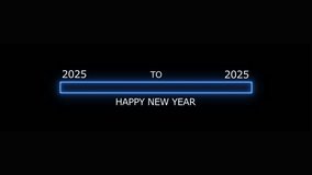 Abstract loading bar progress from 2025 to 2026 yew year concept animation background. - Powered by Shutterstock - Get 15% off with code: PIKWIZARD15
