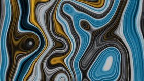 Abstract Fluid Marble Art Motion Background in Blue and Gold – Modern Swirl Texture Design - Powered by Shutterstock - Get 15% off with code: PIKWIZARD15