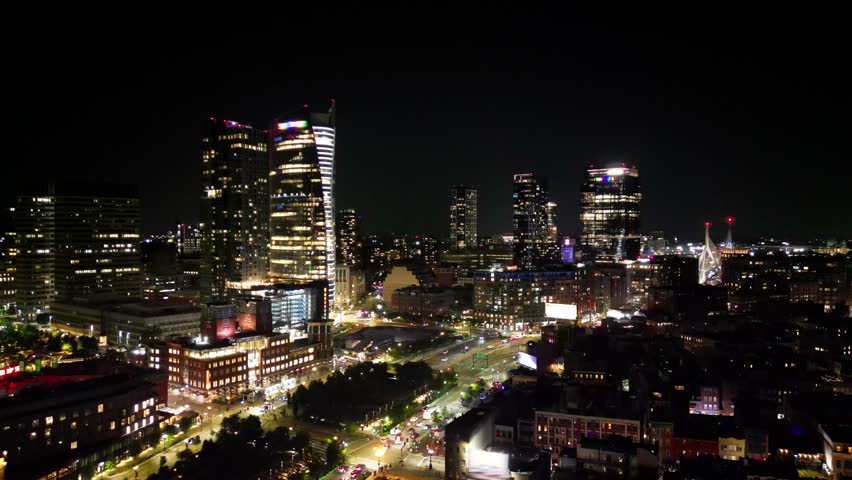 Aerial view of Boston Massachusetts