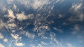 Clear azure sky with drifting clouds, Vast blue expanse featuring wispy highaltitude clouds, Expansive azure sky with delicate cirrus clouds over glowing horizon - Powered by Shutterstock - Get 15% off with code: PIKWIZARD15
