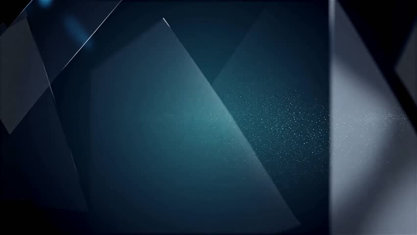 Midnight Blue Micro-Grain Gradient with Frosted Glass Parallax – Abstract Tech Background