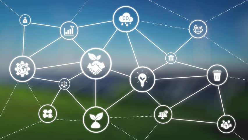 ESG icons show environmental impact, social responsibility, and corporate governance. ESG drives sustainability, ESG investment, ESG reporting, and business growth. Gist