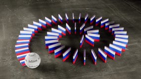 Russia Flag - Affected by Inflation. - Powered by Shutterstock - Get 15% off with code: PIKWIZARD15