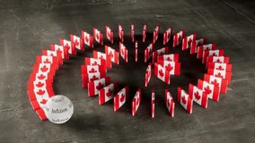 Canada Flag - Affected by Inflation. - Powered by Shutterstock - Get 15% off with code: PIKWIZARD15