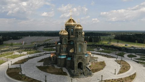 Aerial View of Armed Forces Memorial in Kubinka