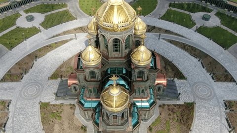 Aerial View of Armed Forces Memorial in Kubinka