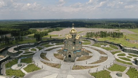 Aerial View of Armed Forces Memorial in Kubinka