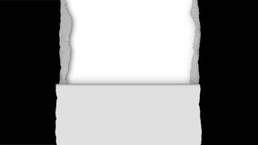 Torn paper transition vertically, Stop motion style, mask black and white. torn paper texture background. Perfect for video transition, web opening and screen animation. 4k video.
 - Powered by Shutterstock - Get 15% off with code: PIKWIZARD15