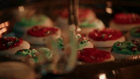 Christmas Cookie Texture – Extreme Close‑Up, Slow‑Motion Video Capture the magic of the holiday season with this stunning extreme close‑up slow‑motion video of Christmas cookie texture is perfect  - Powered by Shutterstock - Get 15% off with code: PIKWIZARD15