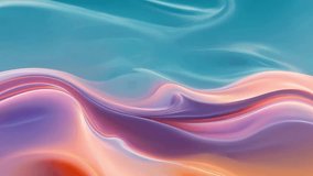Smooth pastel liquid waves blending warm and cool gradients. Soft flowing color waves forming dreamy abstract motion. Fluid pastel landscape with warm–cool shifting hues - Powered by Shutterstock - Get 15% off with code: PIKWIZARD15