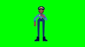 3D police girl talking on radio green screen for security, enforcement, emergency communication, tutorials, alerts, and digital assets.
 - Powered by Shutterstock - Get 15% off with code: PIKWIZARD15