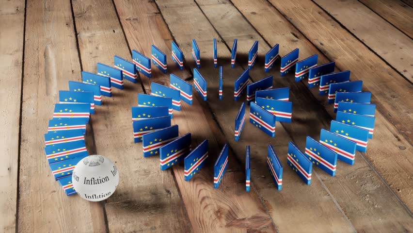 Cabo Verde Flag - Affected by Inflation.