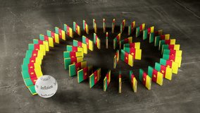 Cameroon Flag - Affected by Inflation. - Powered by Shutterstock - Get 15% off with code: PIKWIZARD15