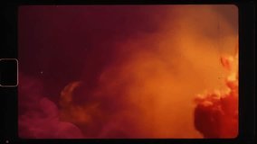 Vibrant orange smoke swirling on vintage film, creating a dynamic and abstract effect perfect for artistic projects or modern backgrounds - Powered by Shutterstock - Get 15% off with code: PIKWIZARD15