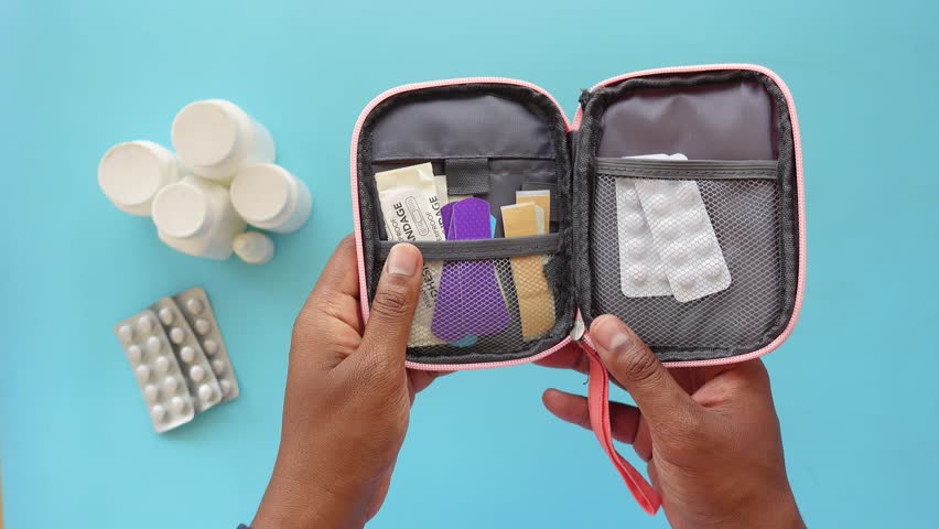 Organizing a medication bag for travel or daily use