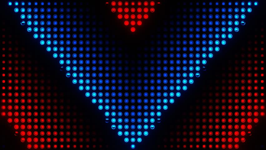 Red and Blue Circles Light Moving Background VJ Loop in 4K