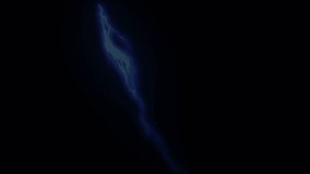 A dramatic purple lightning bolt striking downwards through a pitch-black night sky, symbolizing power and energy	 - Powered by Shutterstock - Get 15% off with code: PIKWIZARD15