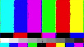 This animation features a series of colorful vertical bars and gray scale pattern, perfect for testing and calibrating video equipment. It evokes a sense of nostalgia and technical precision. - Powered by Shutterstock - Get 15% off with code: PIKWIZARD15