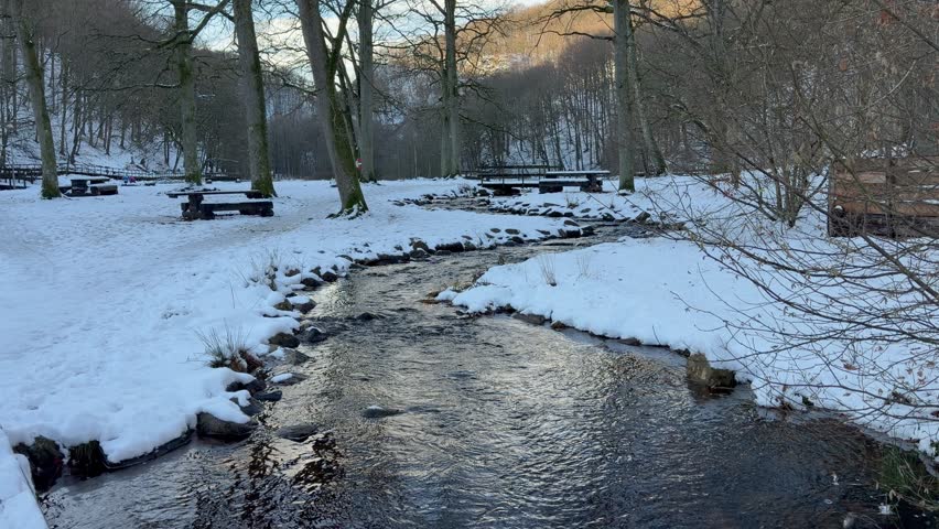 Soderasen National Park in Sweden during winter season.