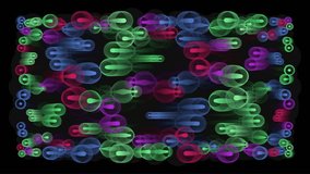 Fast flowing abstract neon light trails creating geometric shapes on black. - Powered by Shutterstock - Get 15% off with code: PIKWIZARD15