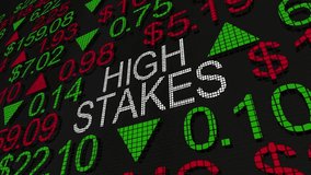 High Stakes Stock Market Trade Buy Sell Risky Investment 3d Animation - Powered by Shutterstock - Get 15% off with code: PIKWIZARD15
