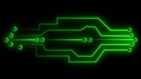 Digital neon data moving on circuit board animation.visualization machine learning, computer technology science. Computer Processing. Digital Circuit Network Technology.4k - Powered by Shutterstock - Get 15% off with code: PIKWIZARD15