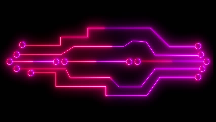 Digital neon data moving on circuit board animation.visualization machine learning, computer technology science. Computer Processing. Digital Circuit Network Technology.4k - Powered by Shutterstock - Get 15% off with code: PIKWIZARD15