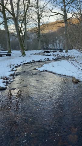 Soderasen National Park in Sweden during winter season.